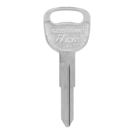 Hillman Automotive Universal Key Blank for KK1 Double Sided for Kia - Case of 10; Silver 5965736